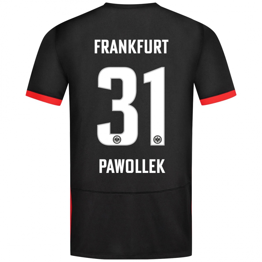 Hombre Camiseta Tanja Pawollek #31 Negro 2ª Equipación 2024/25 La Camisa Perú