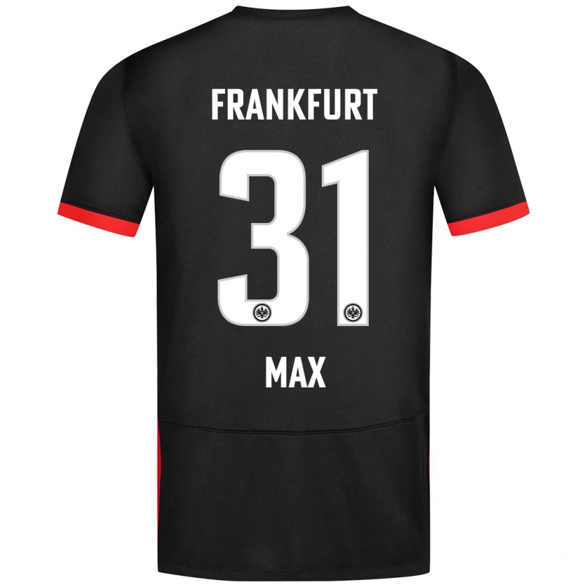 Hombre Camiseta Philipp Max #31 Negro 2ª Equipación 2024/25 La Camisa Perú