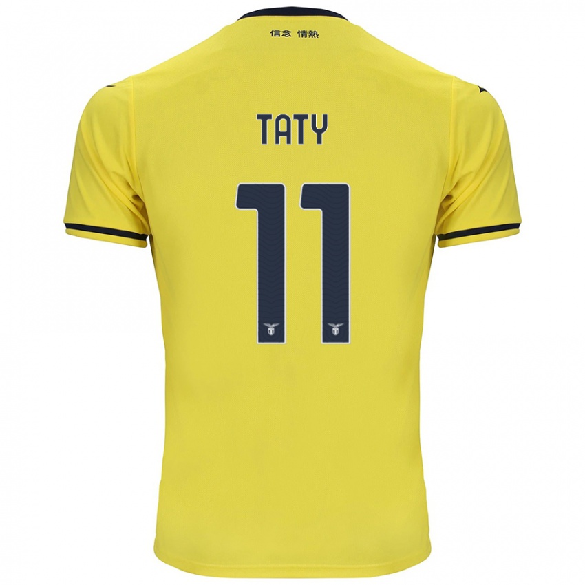 Hombre Camiseta Taty Castellanos #11 Amarillo 2ª Equipación 2024/25 La Camisa Perú