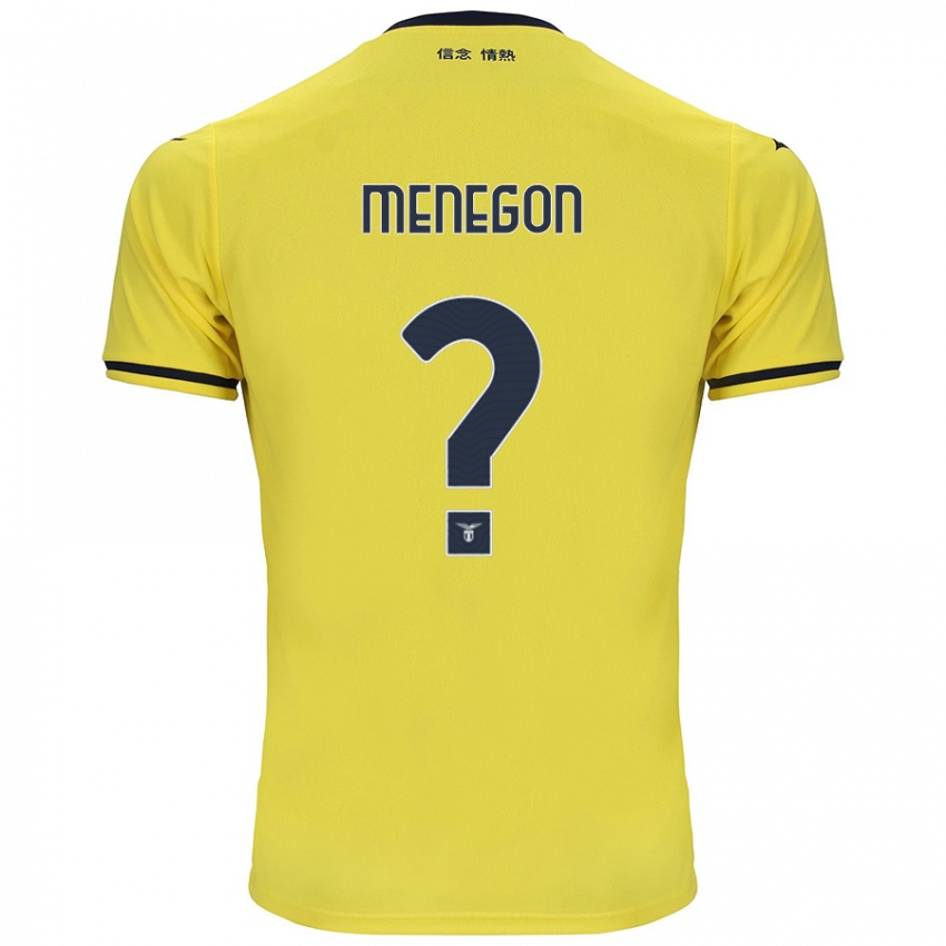 Hombre Camiseta Riccardo Menegon #0 Amarillo 2ª Equipación 2024/25 La Camisa Perú