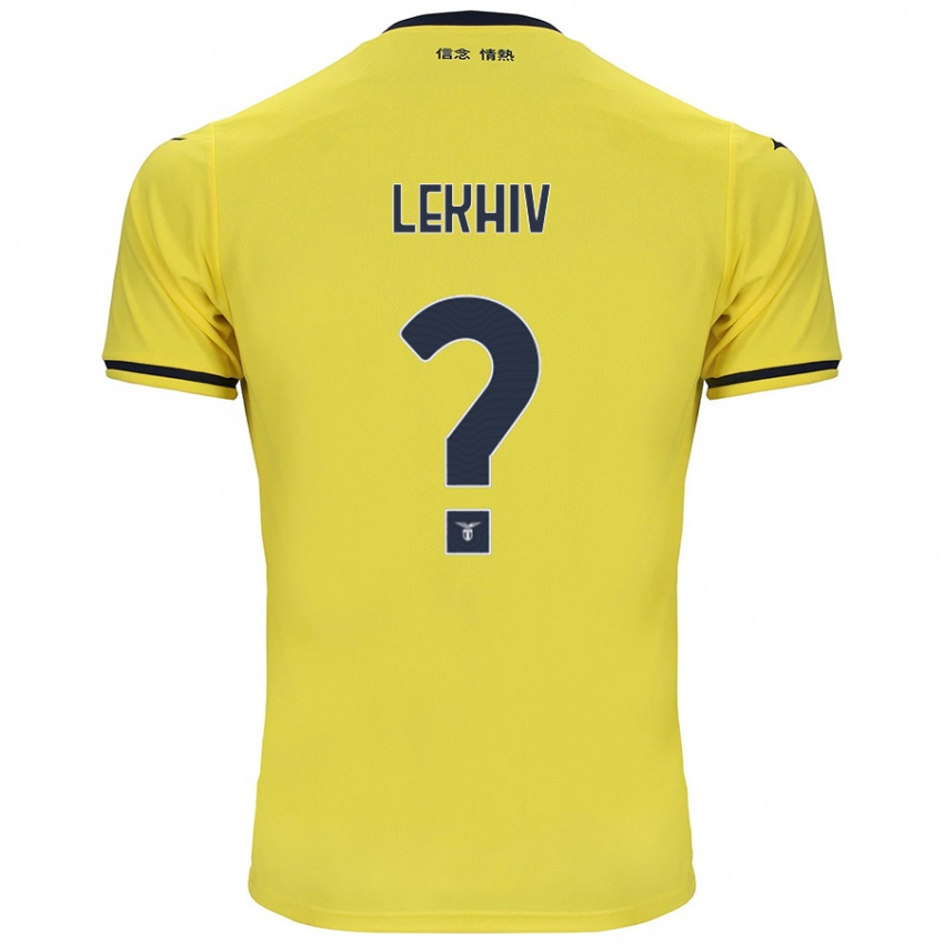 Hombre Camiseta Maksym Lekhiv #0 Amarillo 2ª Equipación 2024/25 La Camisa Perú