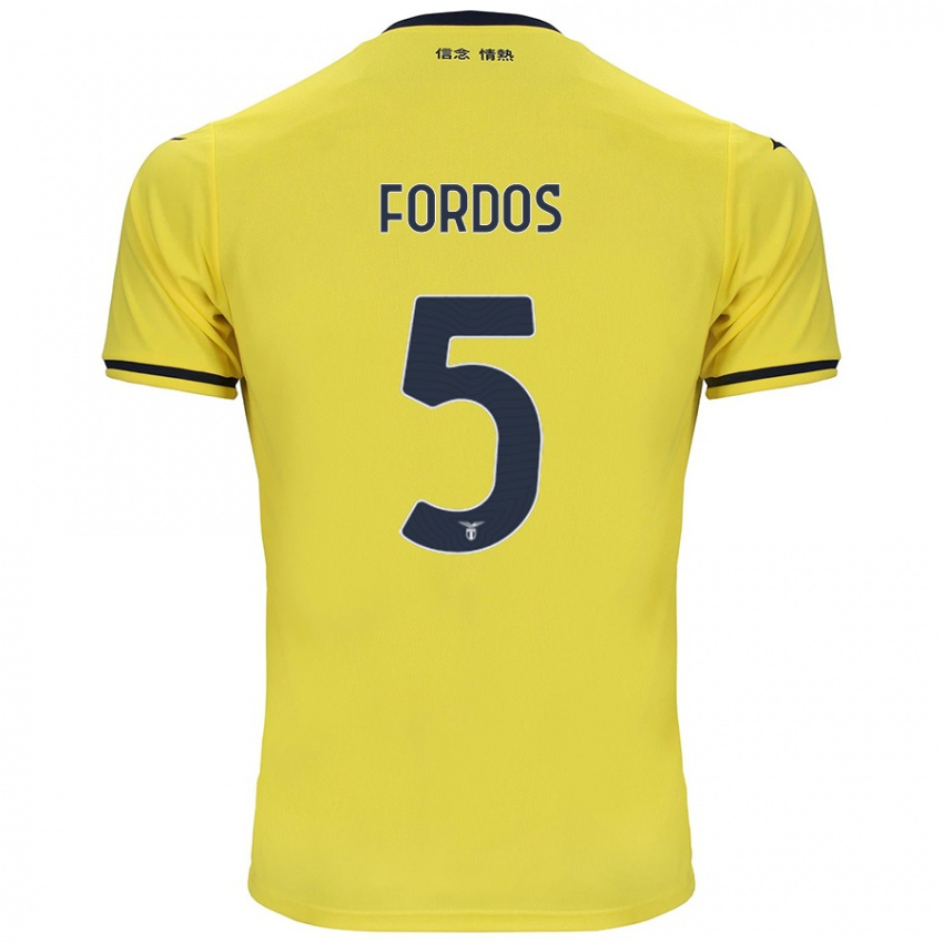 Hombre Camiseta Beatrix Fordos #5 Amarillo 2ª Equipación 2024/25 La Camisa Perú