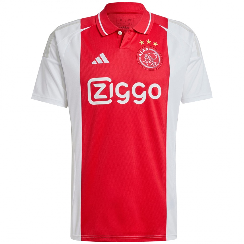 Mujer Camiseta Frederico Van Den Bosch #0 Rojo Blanco 1ª Equipación 2024/25 La Camisa Perú