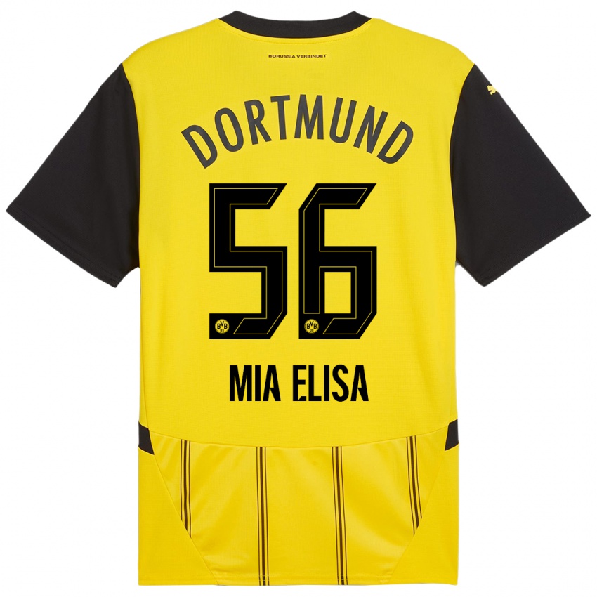 Mujer Camiseta Bomnuter Mia Elisa #56 Amarillo Negro 1ª Equipación 2024/25 La Camisa Perú