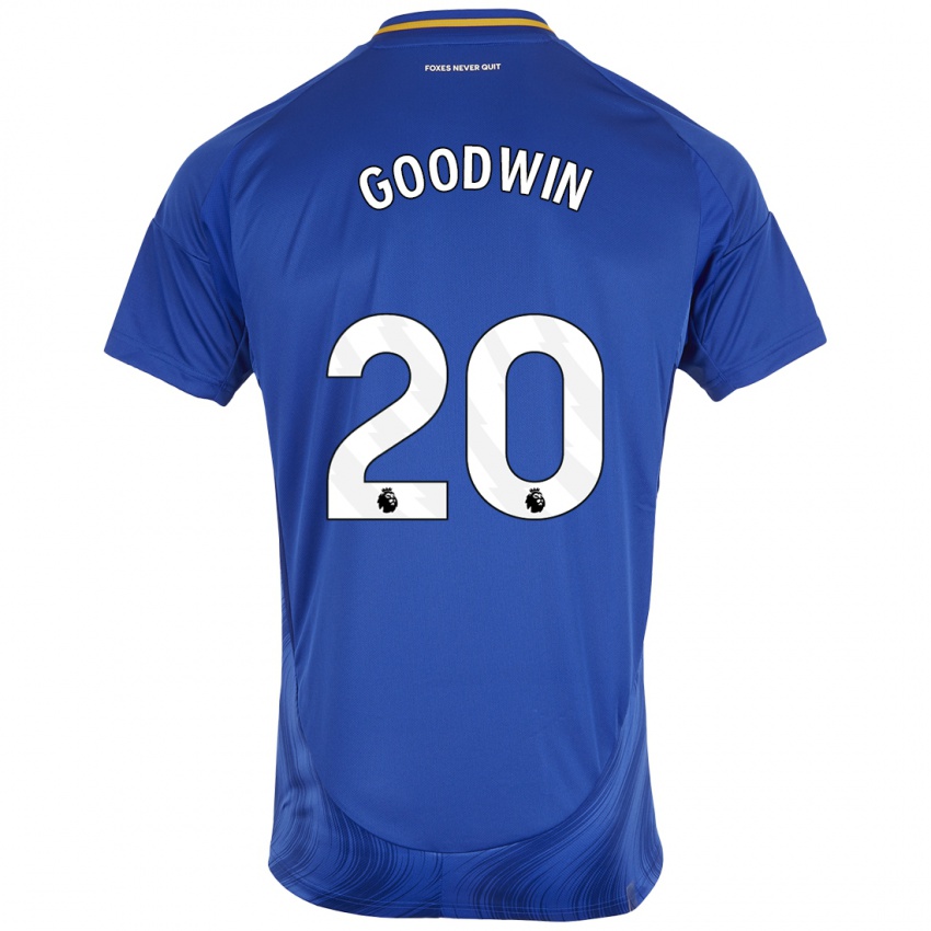 Mujer Camiseta Missy Goodwin #20 Azul Blanco 1ª Equipación 2024/25 La Camisa Perú