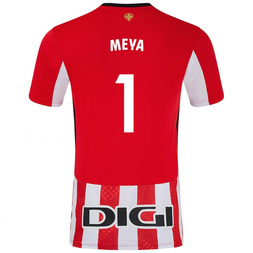 Mujer Camiseta Aina Meya Bellot #1 Rojo Blanco 1ª Equipación 2024/25 La Camisa Perú