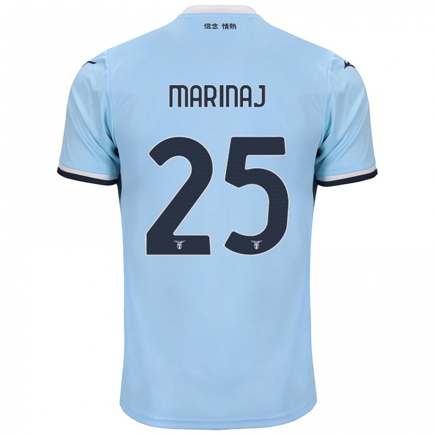 Mujer Camiseta Kledi Marinaj #25 Azul 1ª Equipación 2024/25 La Camisa Perú