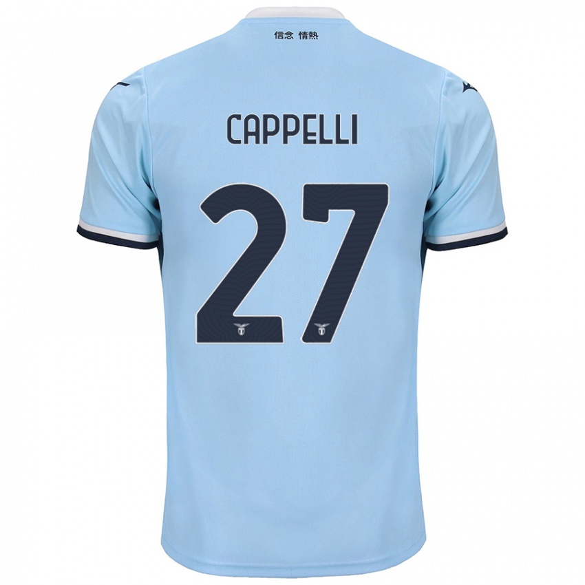 Mujer Camiseta Tommaso Cappelli #27 Azul 1ª Equipación 2024/25 La Camisa Perú