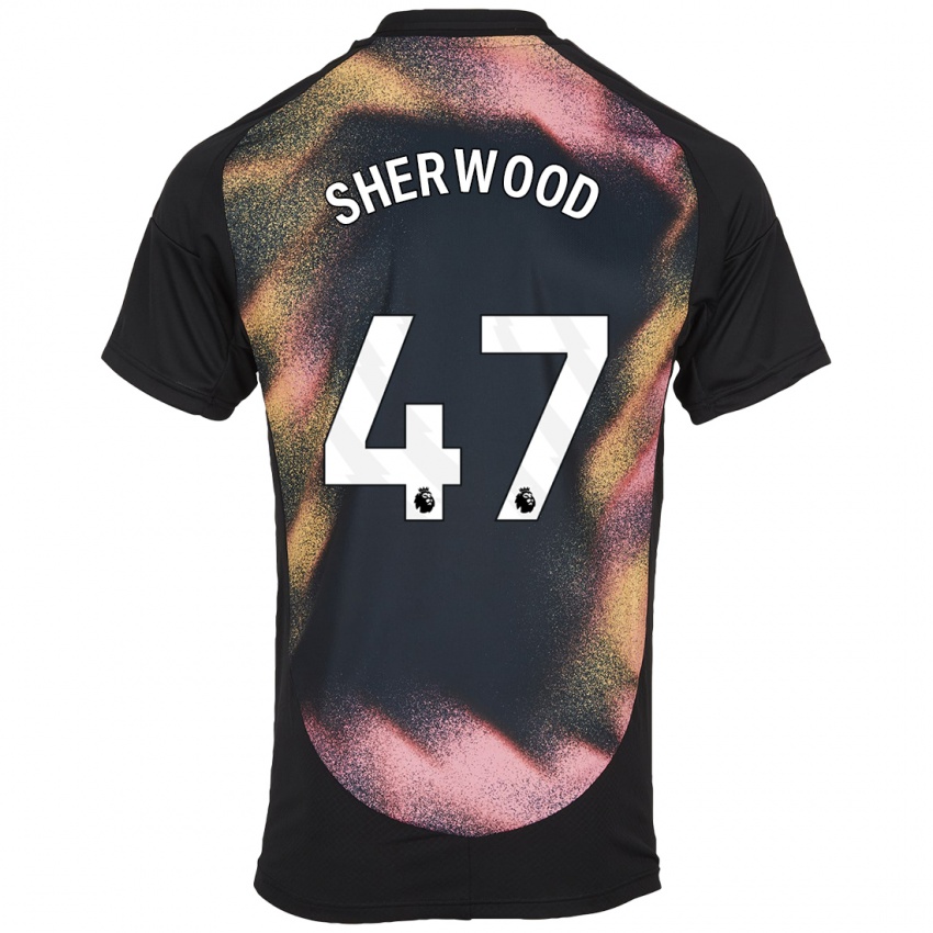 Mujer Camiseta Simone Sherwood #47 Negro Blanco 2ª Equipación 2024/25 La Camisa Perú