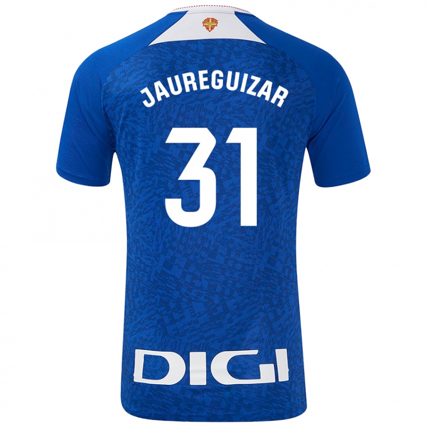 Mujer Camiseta Mikel Jauregizar #31 Azul Real 2ª Equipación 2024/25 La Camisa Perú