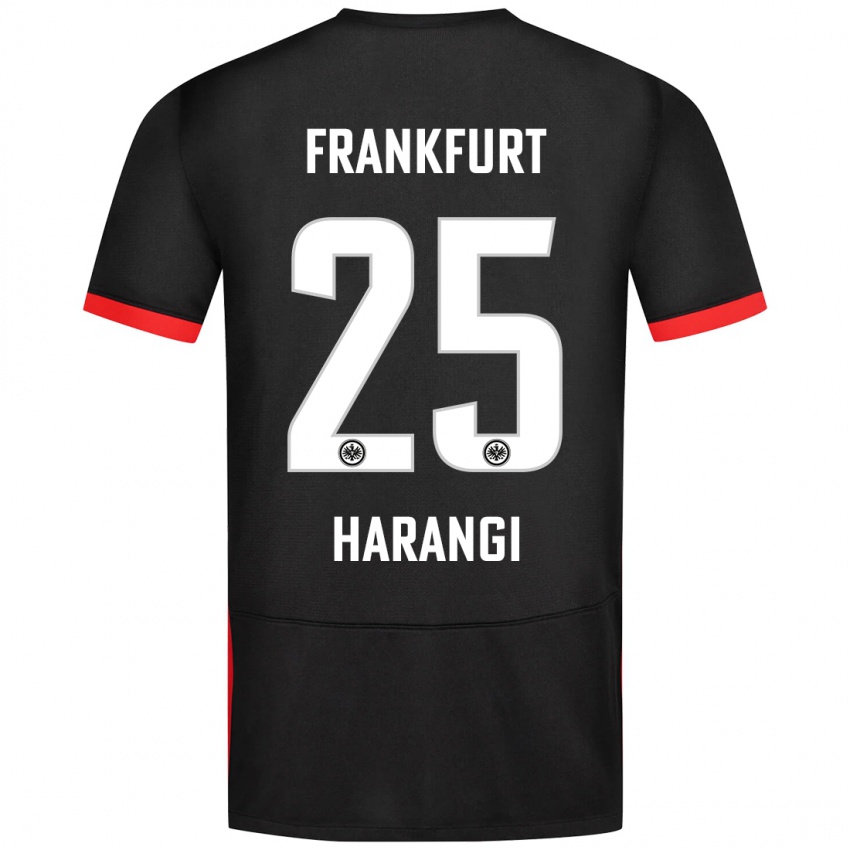 Mujer Camiseta Aiden Harangi #25 Negro 2ª Equipación 2024/25 La Camisa Perú