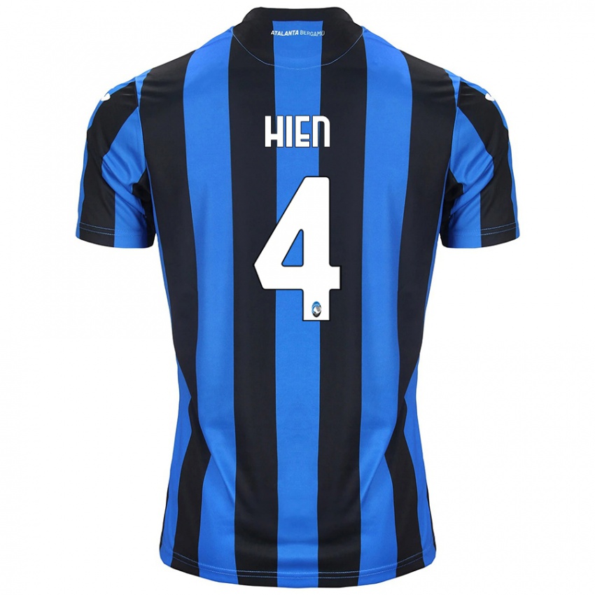 Niño Camiseta Isak Hien #4 Azul Negro 1ª Equipación 2024/25 La Camisa Perú