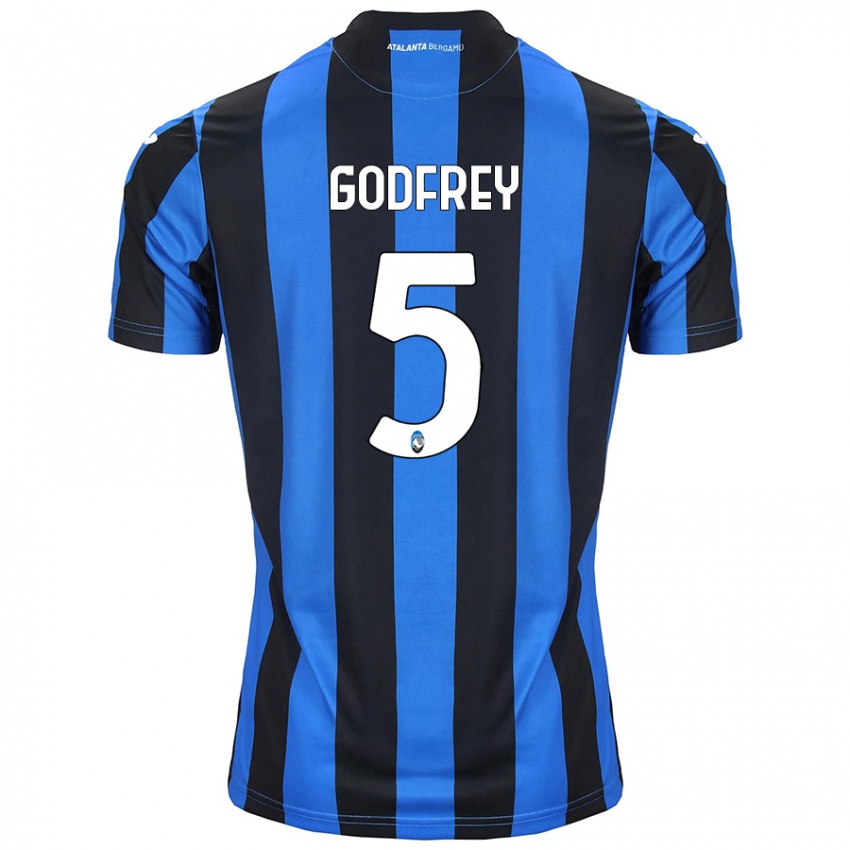 Niño Camiseta Ben Godfrey #5 Azul Negro 1ª Equipación 2024/25 La Camisa Perú