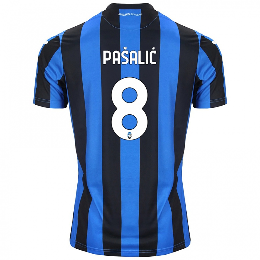 Niño Camiseta Mario Pasalic #8 Azul Negro 1ª Equipación 2024/25 La Camisa Perú