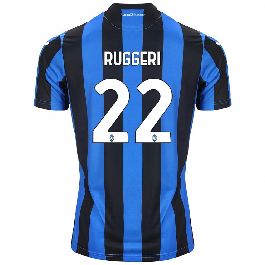 Niño Camiseta Matteo Ruggeri #22 Azul Negro 1ª Equipación 2024/25 La Camisa Perú