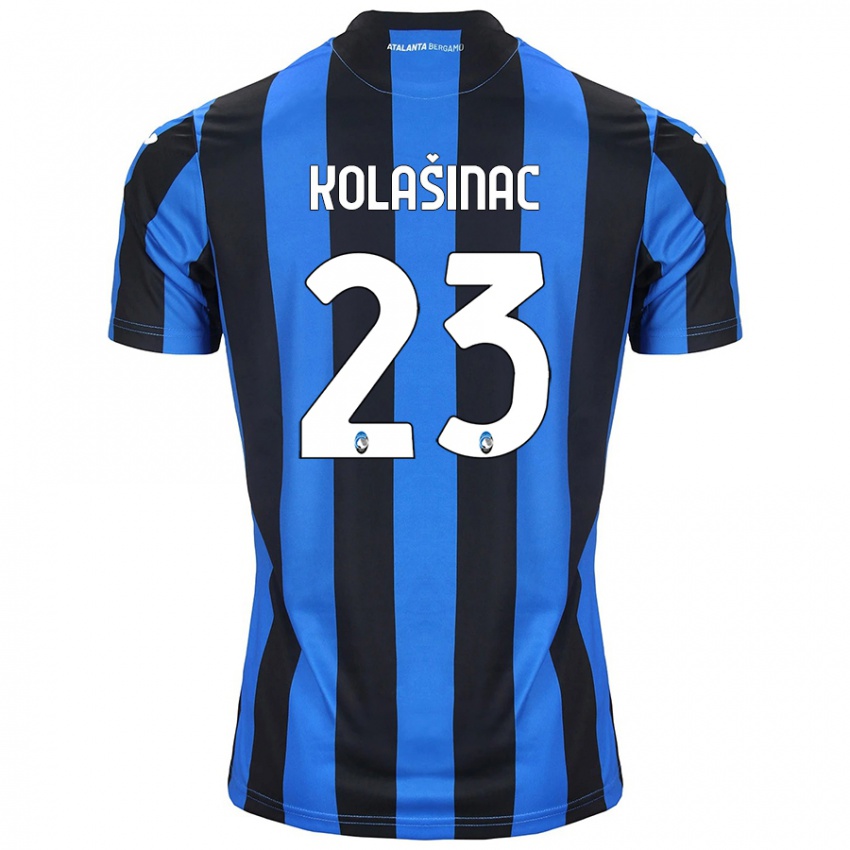 Niño Camiseta Sead Kolasinac #23 Azul Negro 1ª Equipación 2024/25 La Camisa Perú