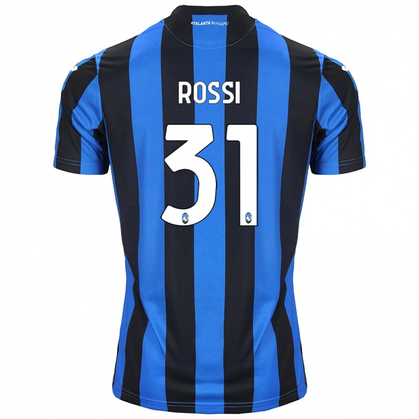 Niño Camiseta Francesco Rossi #31 Azul Negro 1ª Equipación 2024/25 La Camisa Perú