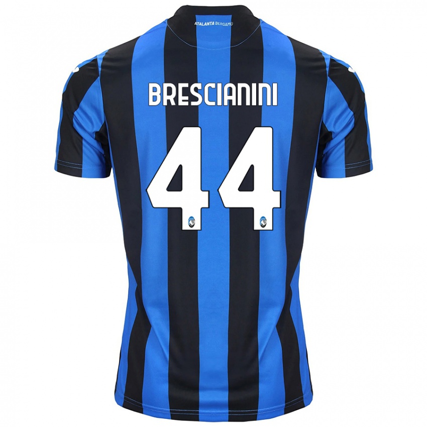 Niño Camiseta Marco Brescianini #44 Azul Negro 1ª Equipación 2024/25 La Camisa Perú