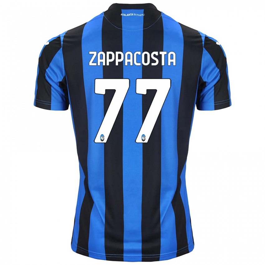 Niño Camiseta Davide Zappacosta #77 Azul Negro 1ª Equipación 2024/25 La Camisa Perú