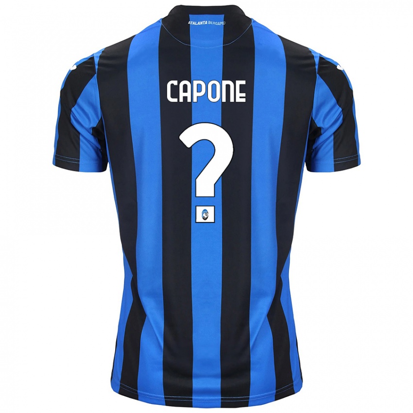 Niño Camiseta Christian Capone #0 Azul Negro 1ª Equipación 2024/25 La Camisa Perú