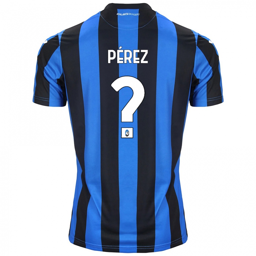 Niño Camiseta David Pérez #0 Azul Negro 1ª Equipación 2024/25 La Camisa Perú