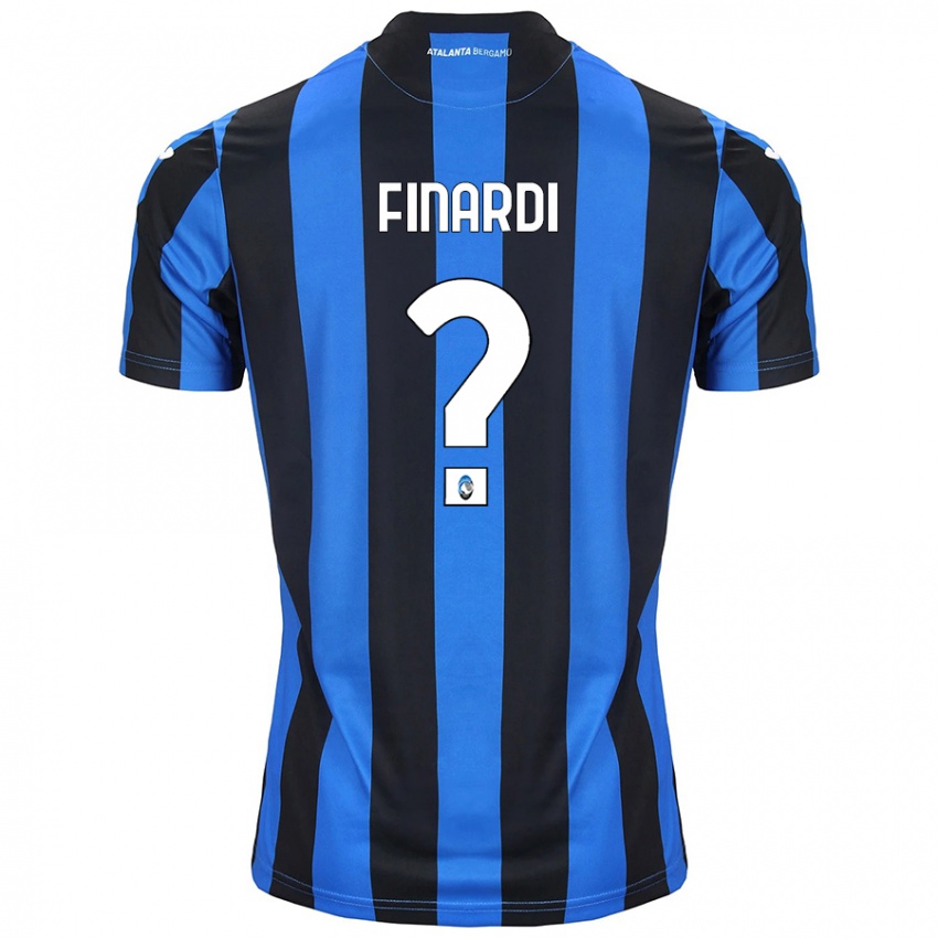 Niño Camiseta Emanuele Finardi #0 Azul Negro 1ª Equipación 2024/25 La Camisa Perú