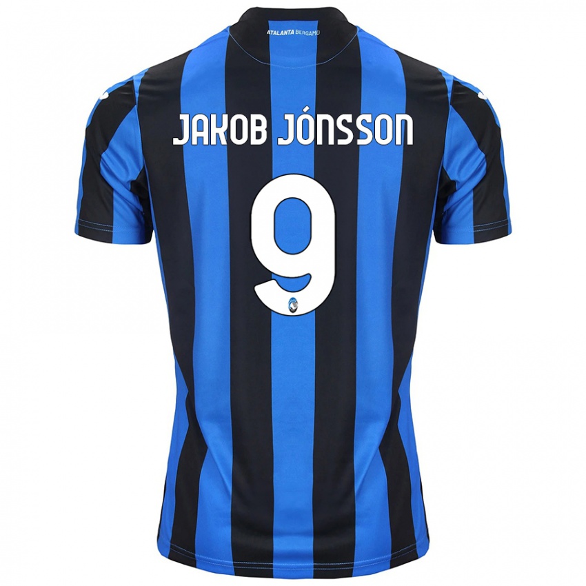 Niño Camiseta Birkir Jakob Jónsson #9 Azul Negro 1ª Equipación 2024/25 La Camisa Perú