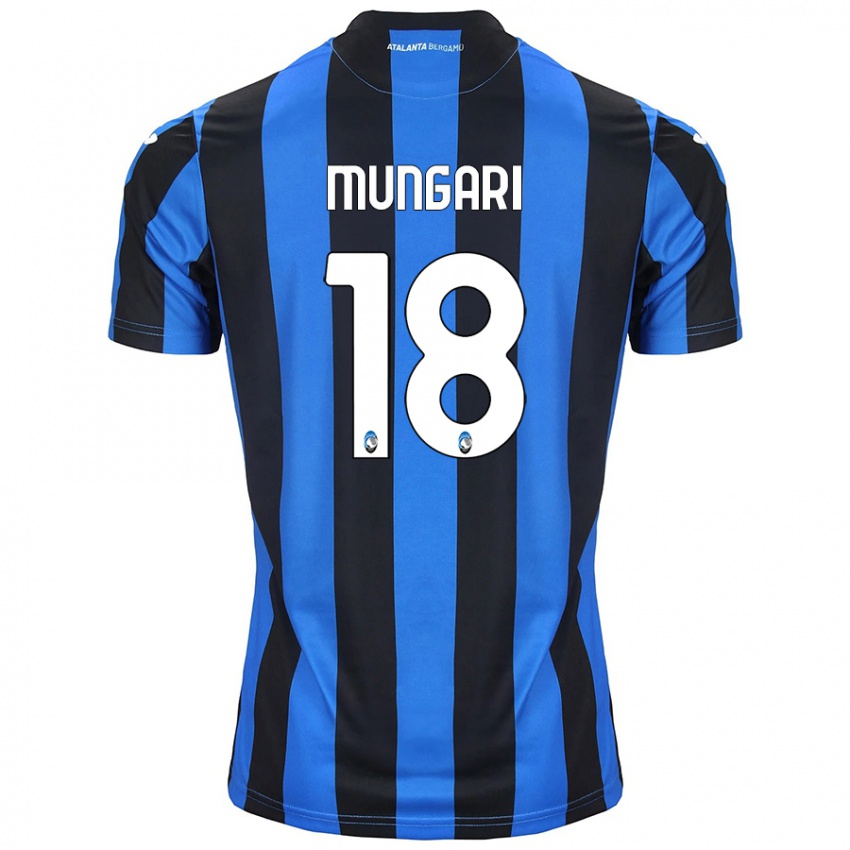 Niño Camiseta Giuseppe Mungari #18 Azul Negro 1ª Equipación 2024/25 La Camisa Perú