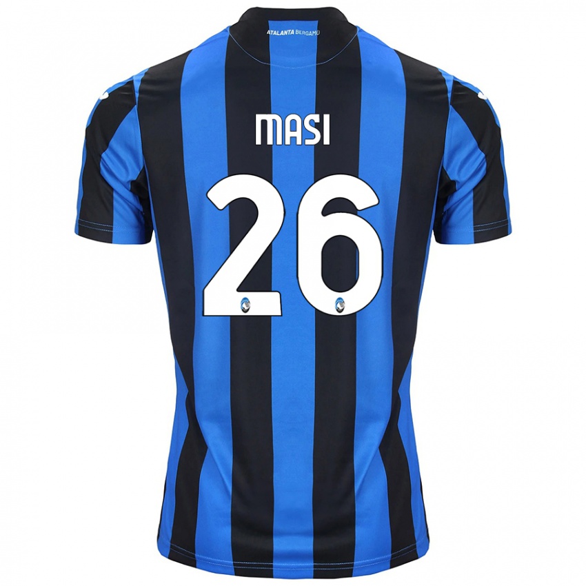 Niño Camiseta Alberto Masi #26 Azul Negro 1ª Equipación 2024/25 La Camisa Perú