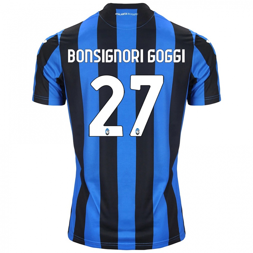 Niño Camiseta Lorenzo Bonsignori Goggi #27 Azul Negro 1ª Equipación 2024/25 La Camisa Perú