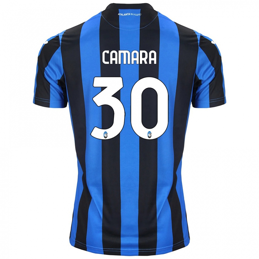 Niño Camiseta Henry Camara #30 Azul Negro 1ª Equipación 2024/25 La Camisa Perú