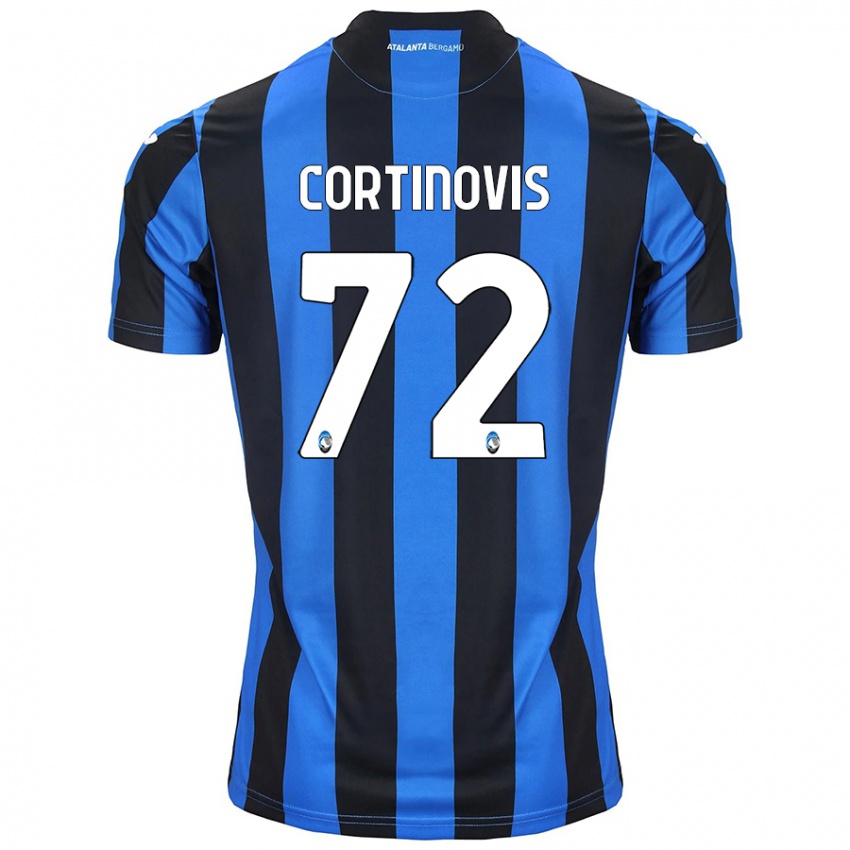 Niño Camiseta Alessandro Cortinovis #72 Azul Negro 1ª Equipación 2024/25 La Camisa Perú