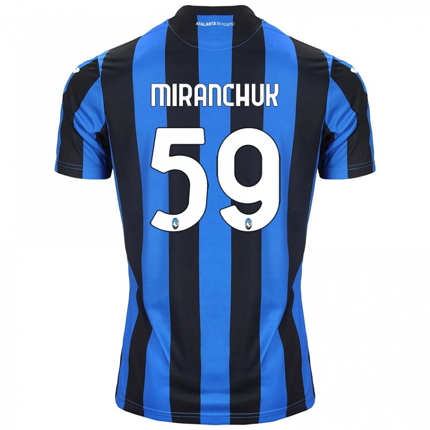 Niño Camiseta Aleksey Miranchuk #59 Azul Negro 1ª Equipación 2024/25 La Camisa Perú