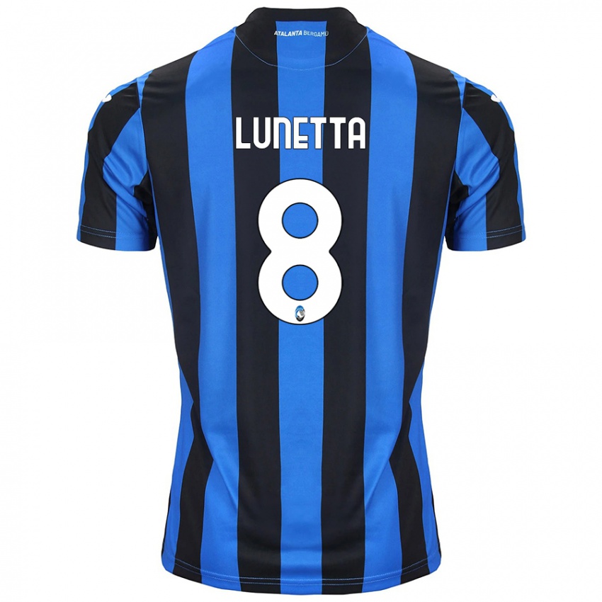 Niño Camiseta Gabriel Lunetta #8 Azul Negro 1ª Equipación 2024/25 La Camisa Perú