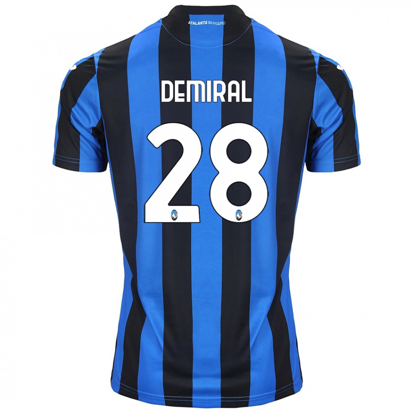 Niño Camiseta Merih Demiral #28 Azul Negro 1ª Equipación 2024/25 La Camisa Perú