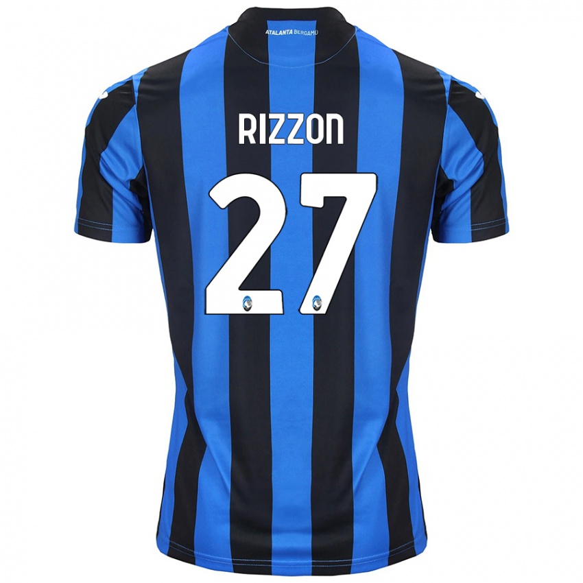 Niño Camiseta Giulia Rizzon #27 Azul Negro 1ª Equipación 2024/25 La Camisa Perú