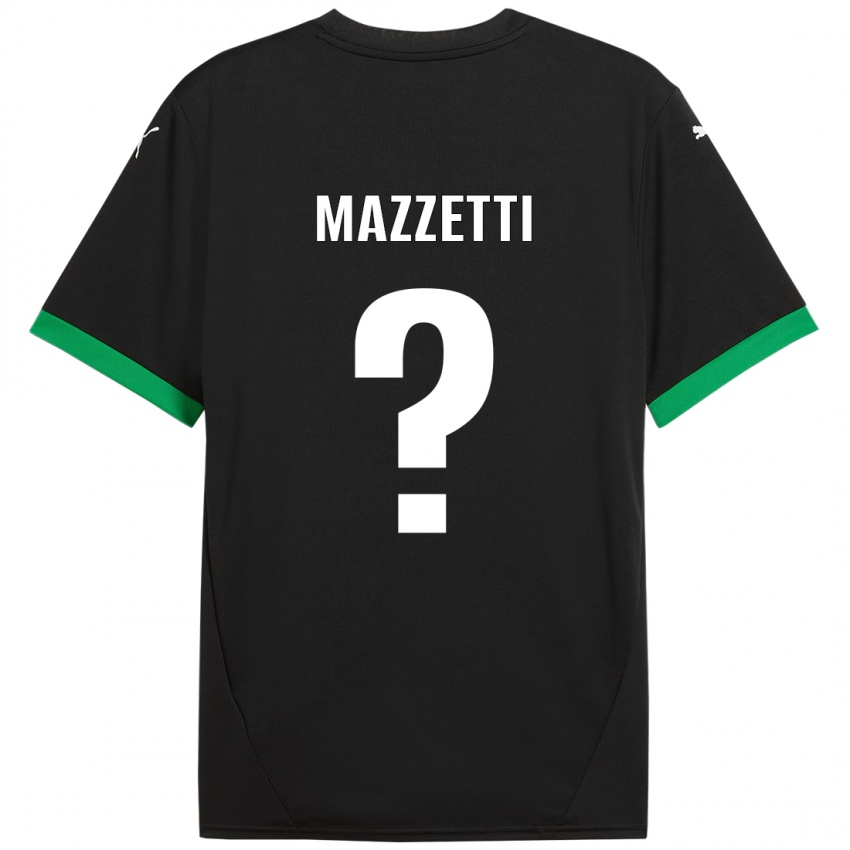 Niño Camiseta Riccardo Mazzetti #0 Negro Verde Oscuro 1ª Equipación 2024/25 La Camisa Perú