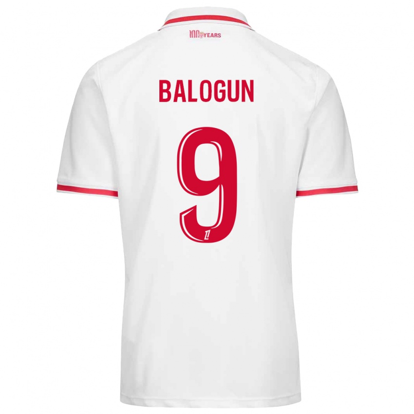 Niño Camiseta Folarin Balogun #9 Blanco Rojo 1ª Equipación 2024/25 La Camisa Perú