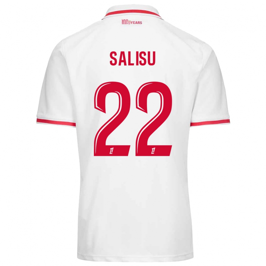 Niño Camiseta Mohammed Salisu #22 Blanco Rojo 1ª Equipación 2024/25 La Camisa Perú