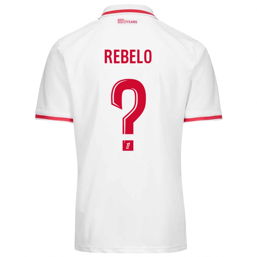 Niño Camiseta Tiago Rebelo #0 Blanco Rojo 1ª Equipación 2024/25 La Camisa Perú