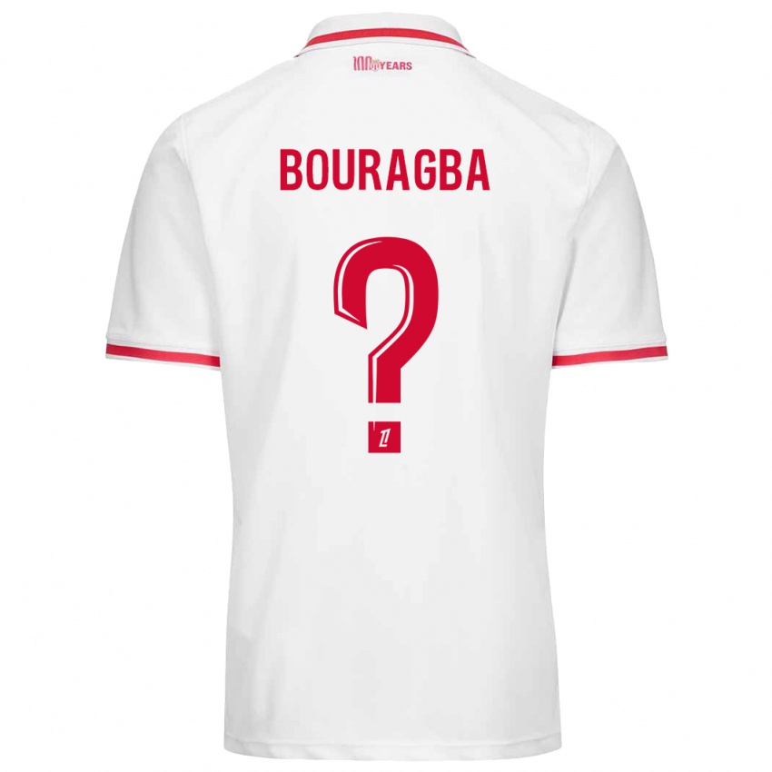 Niño Camiseta Ouanis Bouragba #0 Blanco Rojo 1ª Equipación 2024/25 La Camisa Perú