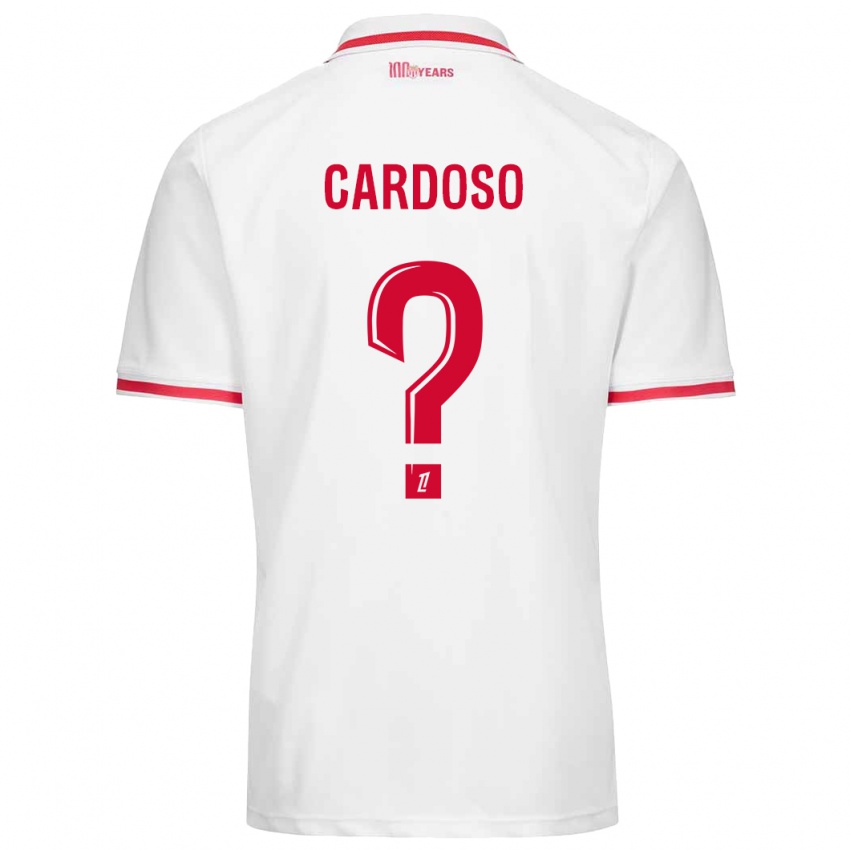 Niño Camiseta Bruno Cardoso #0 Blanco Rojo 1ª Equipación 2024/25 La Camisa Perú