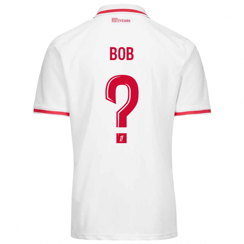 Niño Camiseta Mohamed Bob #0 Blanco Rojo 1ª Equipación 2024/25 La Camisa Perú