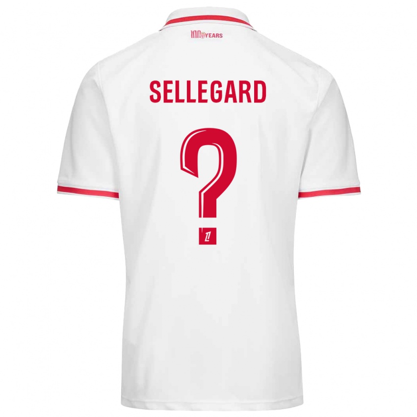 Niño Camiseta Alexander Sellegard #0 Blanco Rojo 1ª Equipación 2024/25 La Camisa Perú