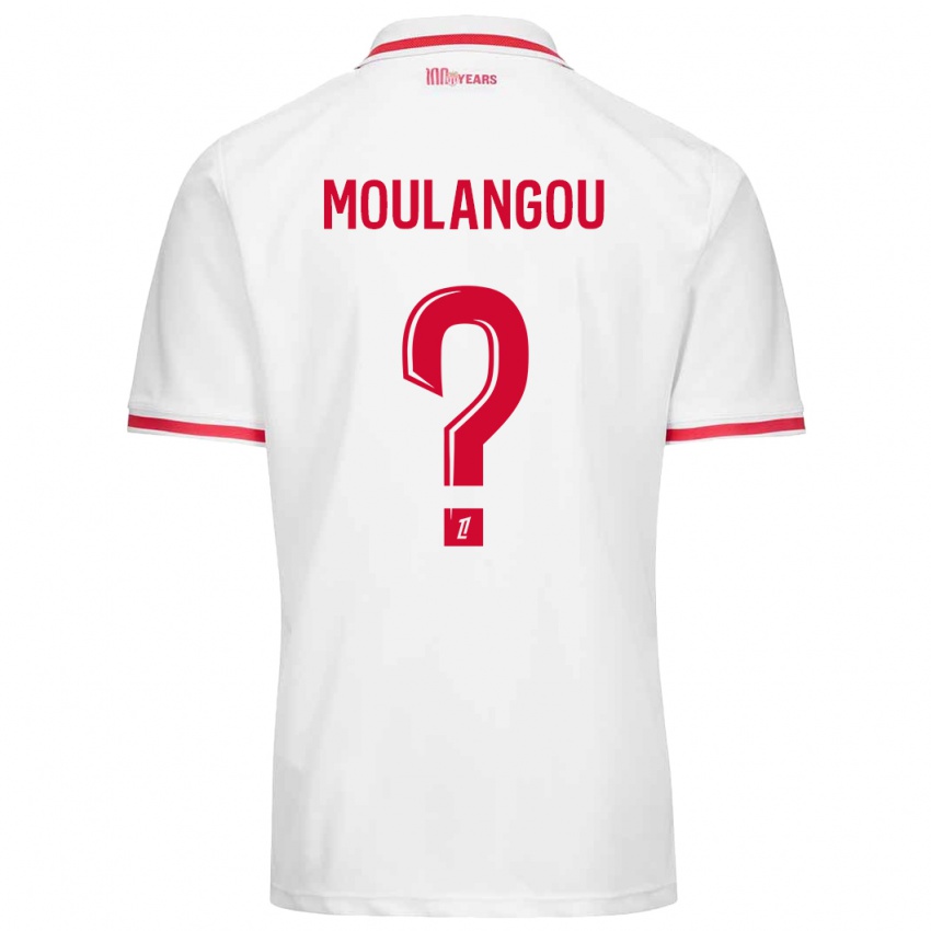 Niño Camiseta Kenan Moulangou #0 Blanco Rojo 1ª Equipación 2024/25 La Camisa Perú