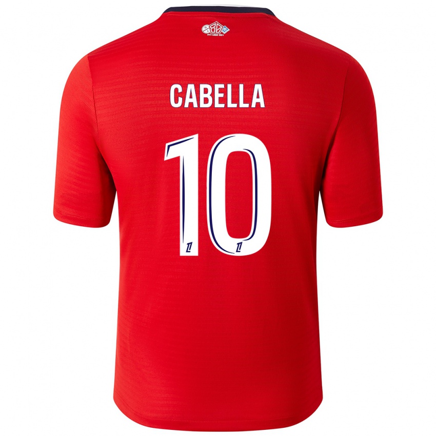 Niño Camiseta Rémy Cabella #10 Rojo Blanco 1ª Equipación 2024/25 La Camisa Perú