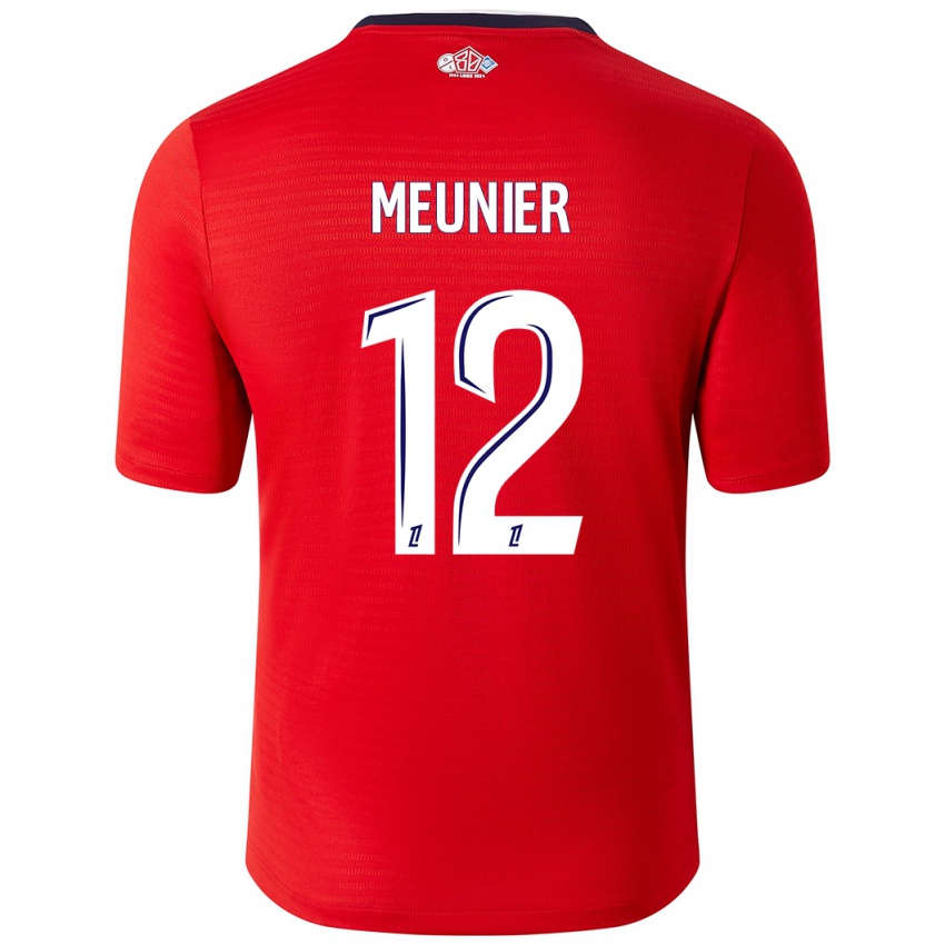 Niño Camiseta Thomas Meunier #12 Rojo Blanco 1ª Equipación 2024/25 La Camisa Perú