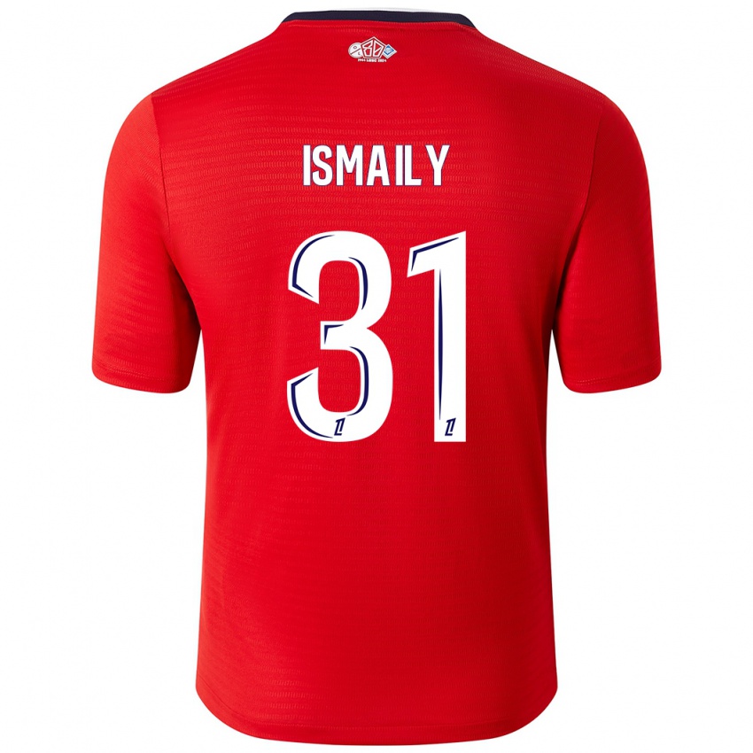 Niño Camiseta Ismaily #31 Rojo Blanco 1ª Equipación 2024/25 La Camisa Perú