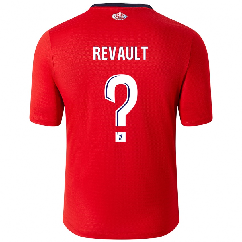 Niño Camiseta Joris Revault #0 Rojo Blanco 1ª Equipación 2024/25 La Camisa Perú