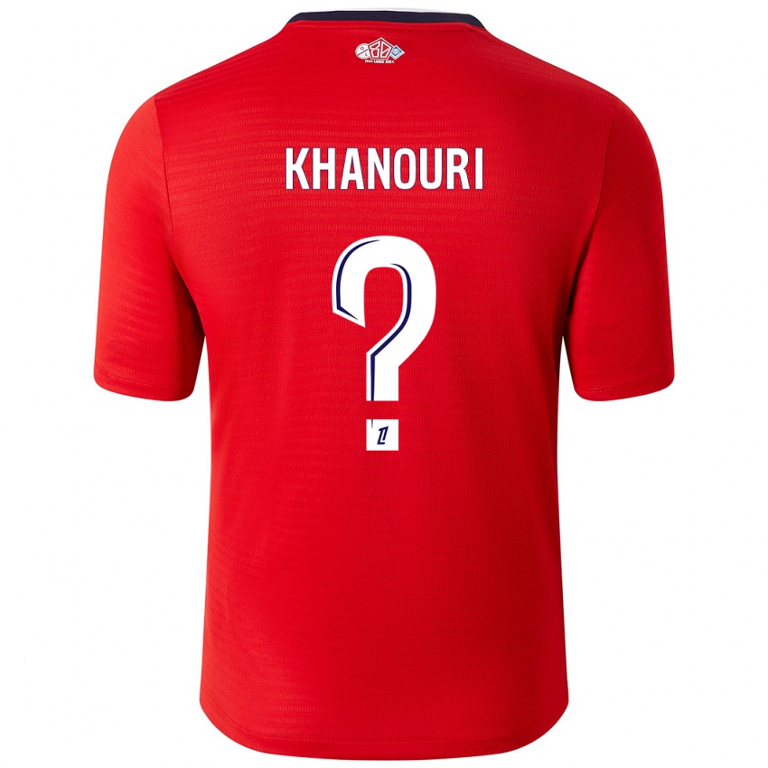 Niño Camiseta Adam Khanouri #0 Rojo Blanco 1ª Equipación 2024/25 La Camisa Perú